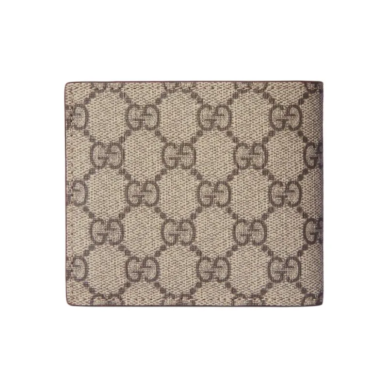 GUCCI Canvas Coin Purse Regular Men's Beige & Ebony-2