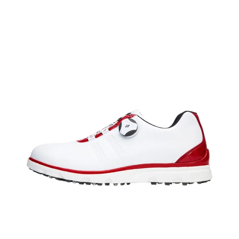 PGM Anti-Slip And Wear-Resistant Breathable Low-Top Golf Shoes Men's White Gray-6