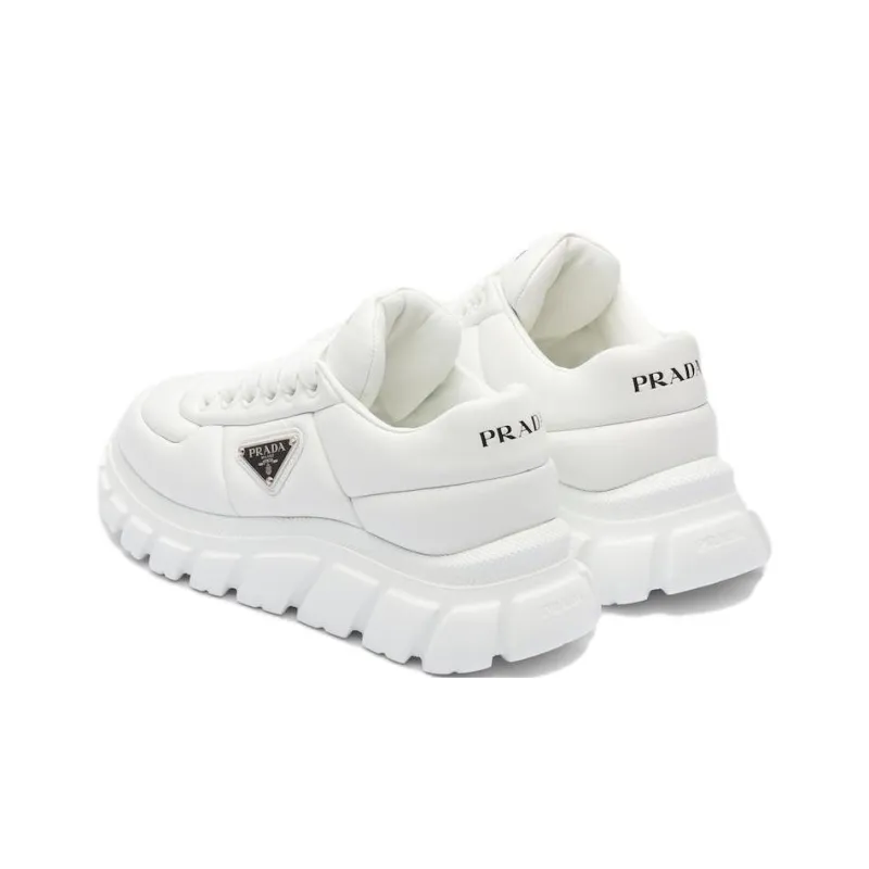 PRADA Low Top Casual Shoes Women's White-3