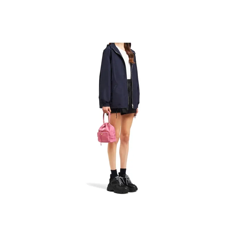 PRADA Nylon Fabric Crossbody Bags Handbags Women's Begonia Pink-3