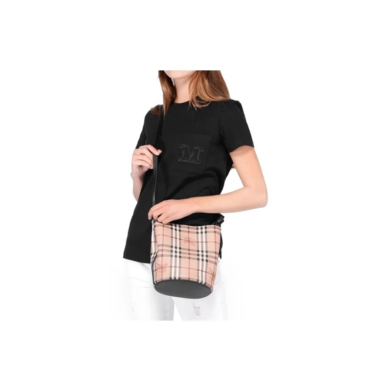 Burberry Leather Bucket Bag, Shoulder Bag, Crossbody Bag Regular Women's Black-7