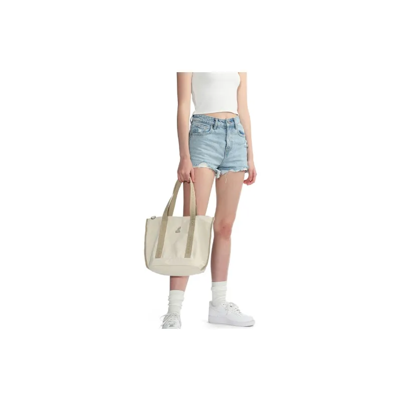 KANGOL Cotton Tote Bag Shopping Bag Portable Crossbody Bag Shoulder Bag Regular Unisex Beige-4