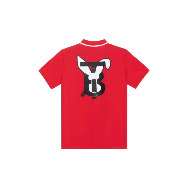 Burberry SS23 The Year Of The Rabbit SS23 Polo Shirt Men's Bright Red-1