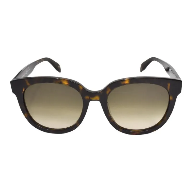 McQ Alexander McQueen Plastic Oval Sunglasses Men's Brown-1