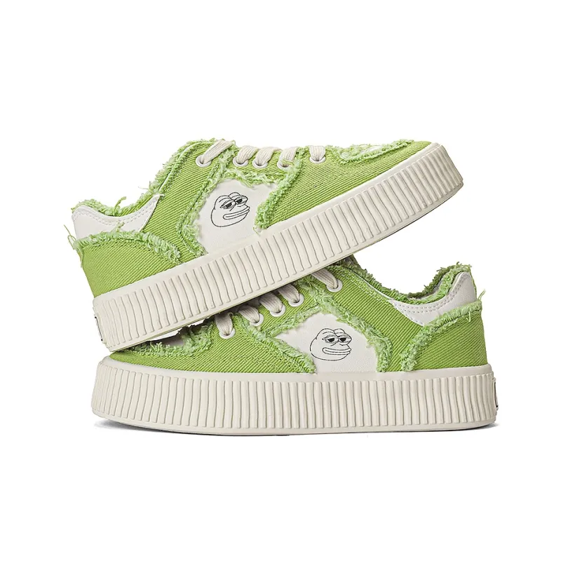 Pepe The Frog Low Top Skateboard Shoes Unisex-10