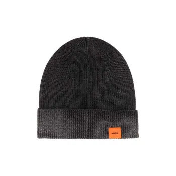 ASPESI Logo Patch Turn Up Brim Beanie