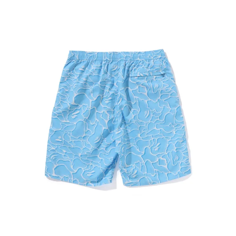 Bape Abc Sea Surface Camo Beach Shorts-1