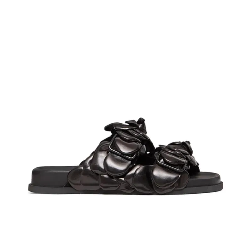 Valentino Atelier Slide Slippers Women's Black-1