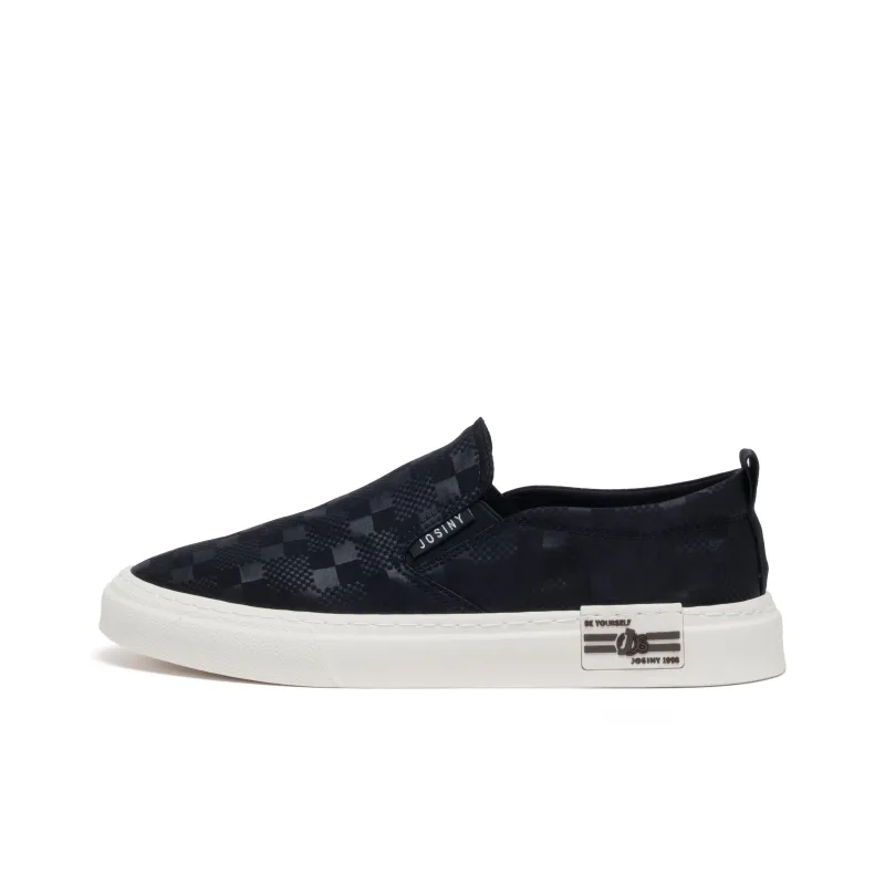 JOSINY Low-Top Canvas Shoes Men's Black-0