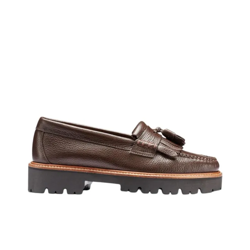 G.H. Bass & Co. Esther Kiltie Super Lug Loafers 3.5cm Women's Brown-1