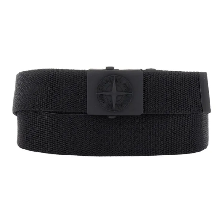 STONE ISLAND Polyamide Belt Men's Black Width 3.5CM-1