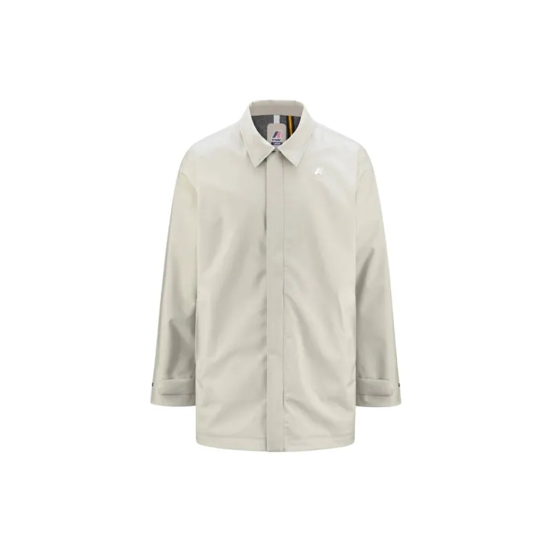 K WAY Jackets Coats Men's Beige-2