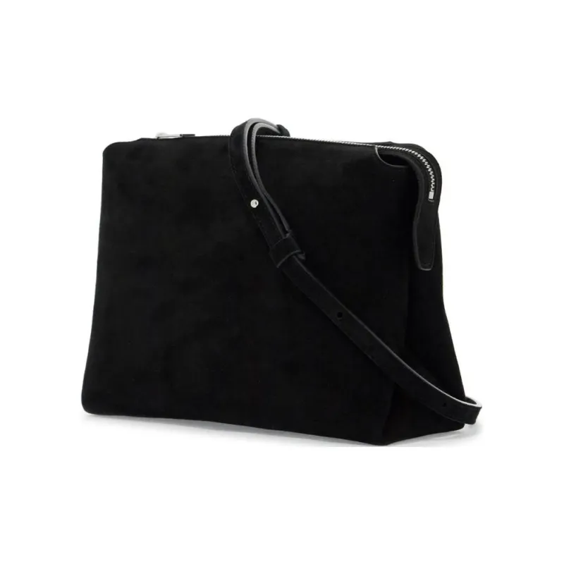 KHAITE The Lina Suede Crossbody Bag-1