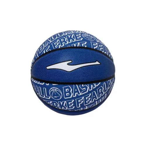 Erke PU Basketball Lyon Blue Size 7 Ball Training Unisex