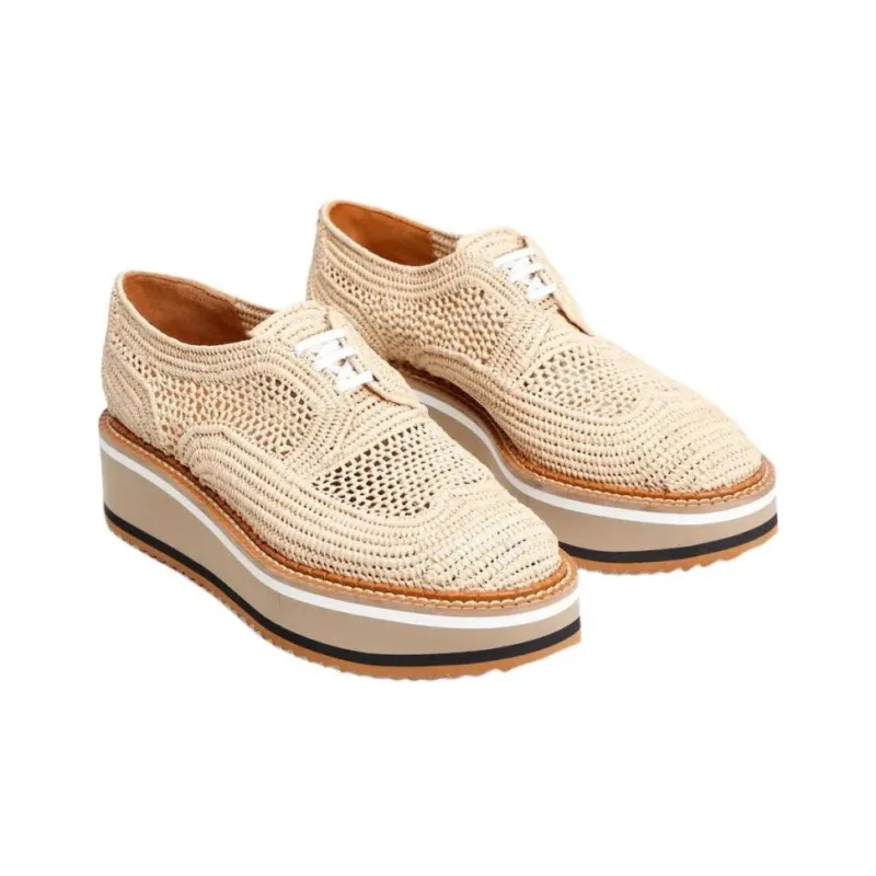 CLERGERIE Birdie Casual Single Shoes 4.5cm Women's Natural-2