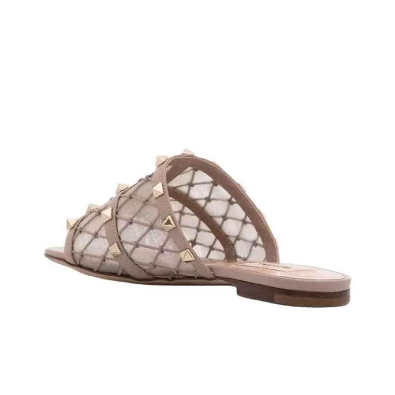 Valentino Slide Slippers Women's Nude-3