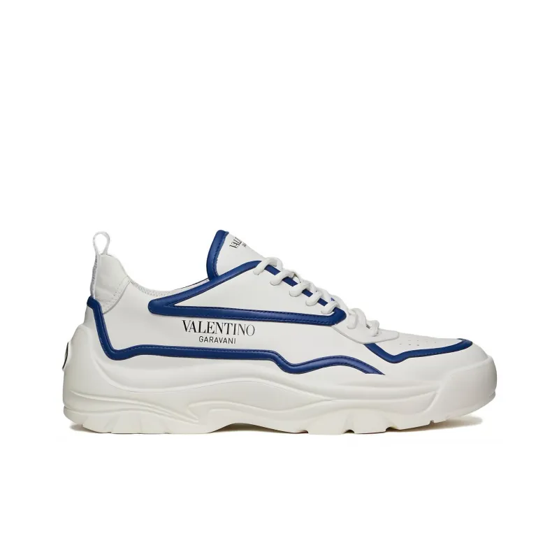 Valentino Gumboy Cushioning Anti-Slip And Wear-Resistant Low-Top Casual Shoes Men's White Blue-1