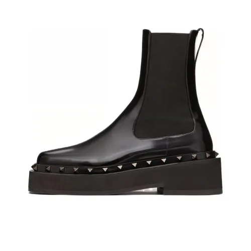 Valentino Garavani M-Way Rockstud Beatle 50mm Leather Boots