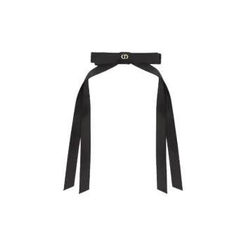 DIOR Viscose Hair Clips Women's Black/Light Gold