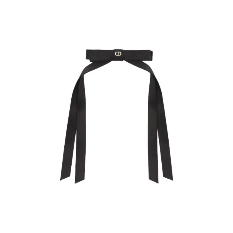 DIOR Viscose Hair Clips Women's Black/Light Gold-0