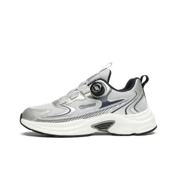 Feiyue Breathable Lightweight Low Top Casual Running Shoes Men's Gray Silver