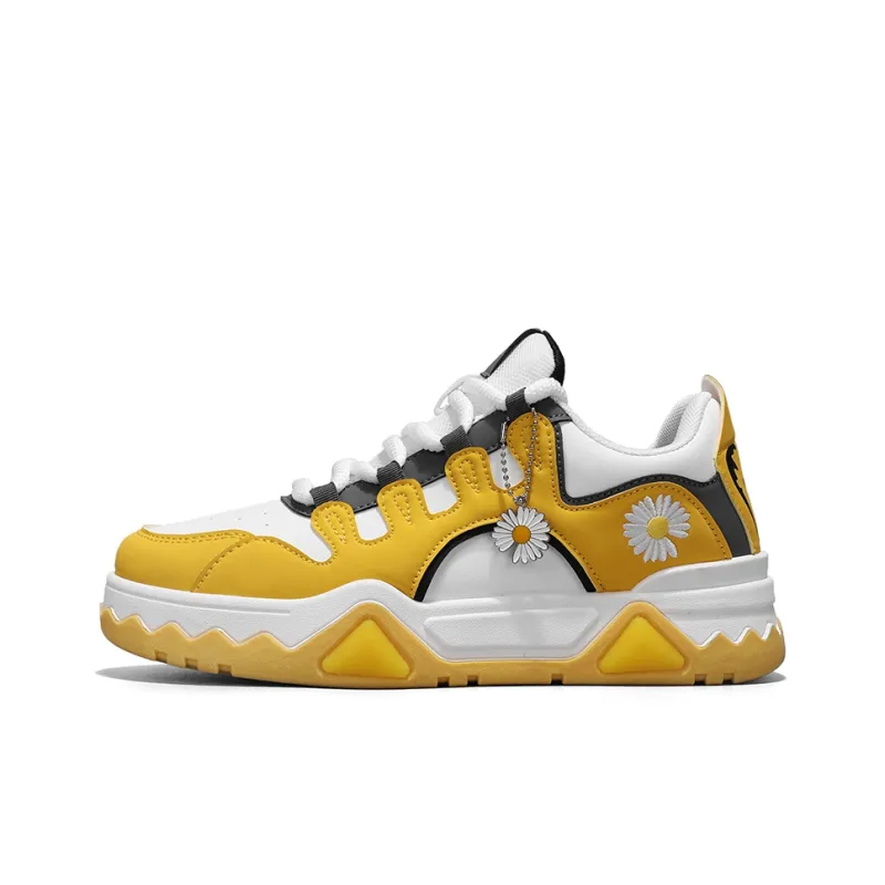Little Daisy Small Daisy Height Increasing Wear-Resistant Breathable Slip-Resistant Low-Top Skateboard Shoes Men's-7