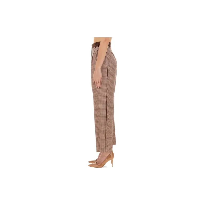 PS By Paul Smith Pleat Detailed Check Patterned Trousers-2