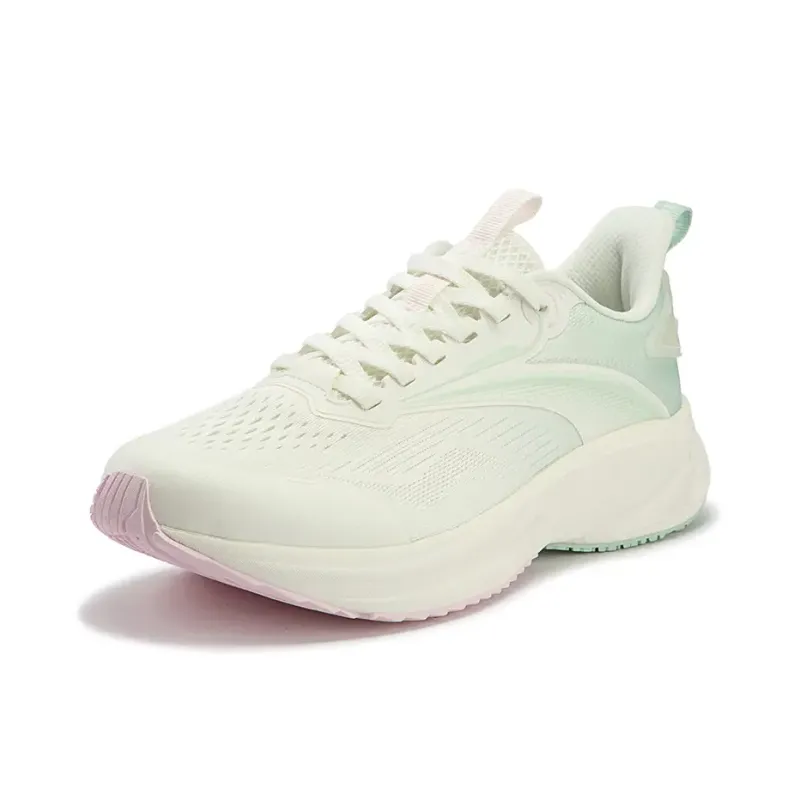 361° Speed Breathable Low-Top Running Shoes Women's Feather White Brook Green-1