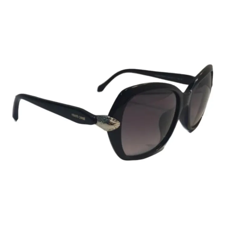 Roberto Cavalli Irregular Shape Sunglasses Women's Black-0