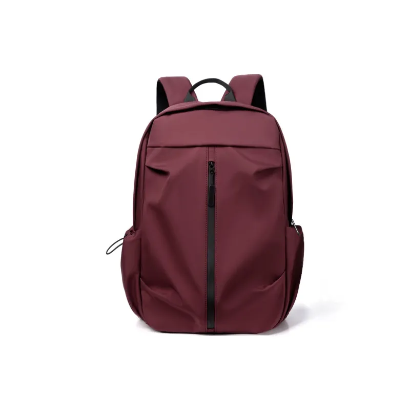 MOK Polyester Laptop Backpack Regular Unisex Red/Blue/Black/Ecru/Pink/Gray-0