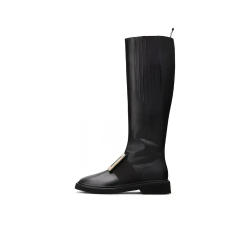 Roger Vivier Viv' Rangers Knee-high Boots Women's Black