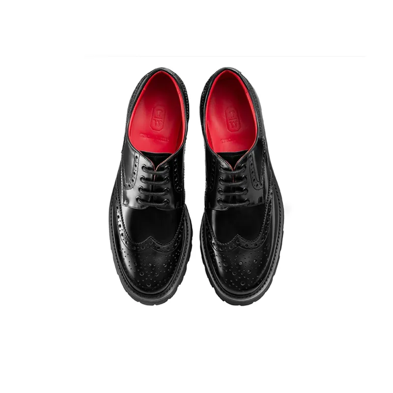 THOM WILLS British Business Versatile Derby Shoes Women's Casual Shoes Women's Black-2