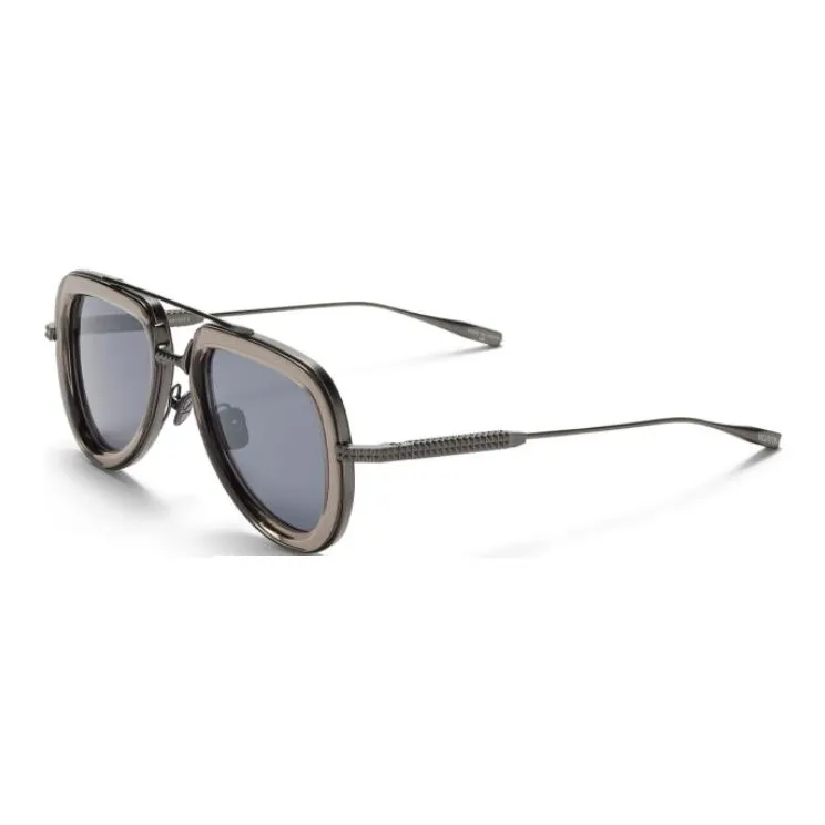 Valentino Acetate Titanium Aviator Sunglasses Women's Gray-0