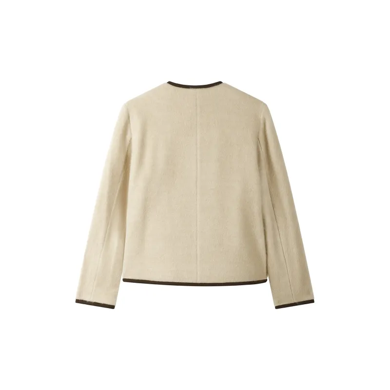 THE SEA LIFE Velvet feel Coat Women's Tea Brown-1