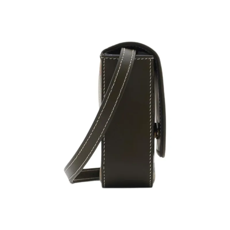 Burberry Bonded Polyurethane Handheld Crossbody Bag Shoulder Bag Women's Beige & Multicolor-1