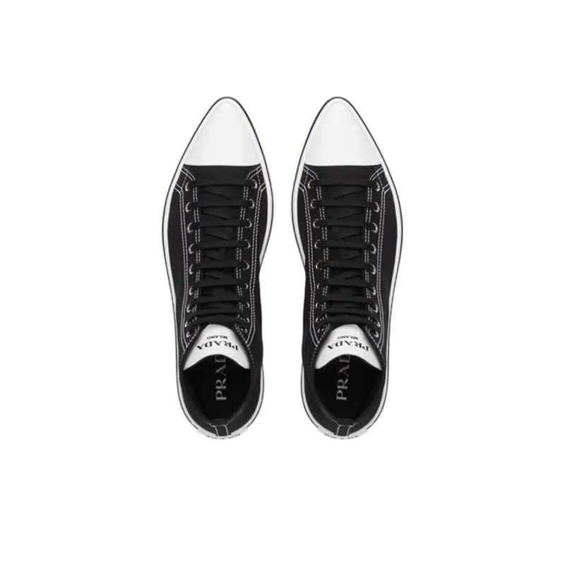 PRADA Skateboard Shoes Men's Black-4