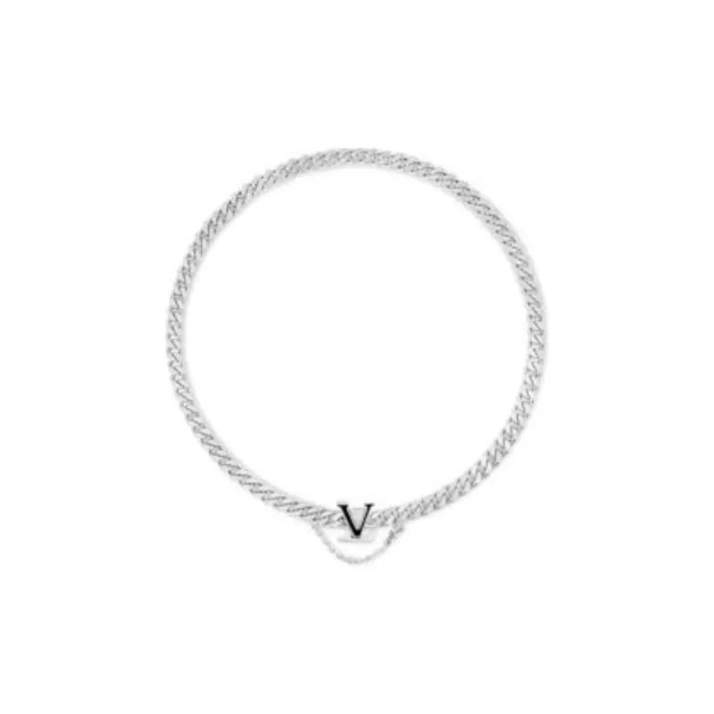 LOUIS VUITTON 925 Sterling Silver Necklaces Men's Silver-1