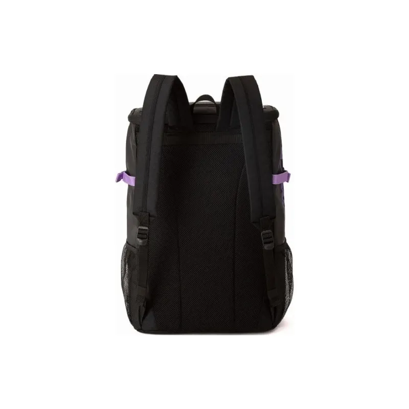 Champion Recycled Polyester Patchwork Canvas Backpack Unisex Black Purple-3
