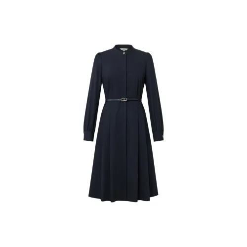 HAZZYS Long-Sleeved Dresses Women's Navy Blue