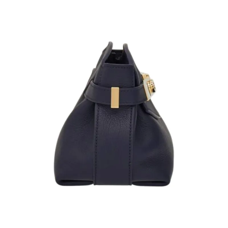 FERRAGAMO Calfskin Shoulder Bag Crossbody Bag Women's Midnight Blue-2