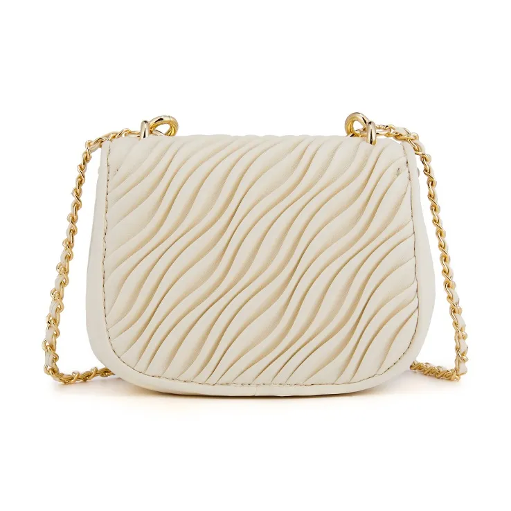 ELLE Synthetic Leather Crossbody Bag Mini Women's White/Pink/Yellow-2