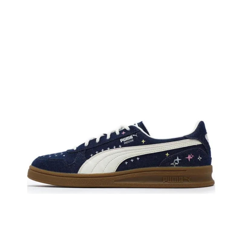 PUMA Anti Slip Wear Resistant Low Top Skateboard Shoes Unisex Navy Blue-0