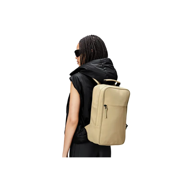 Rains Polyester Backpack Medium Size Unisex Black-3