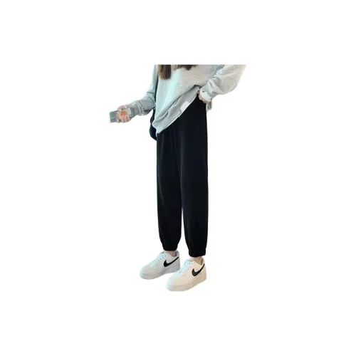 Ya sheep people Casual Pants Women's Black