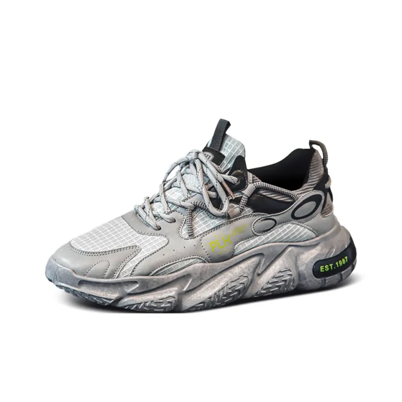 HACKBUTEER Dim Zone Collection Low-Top Chunky Sneakers Unisex-37