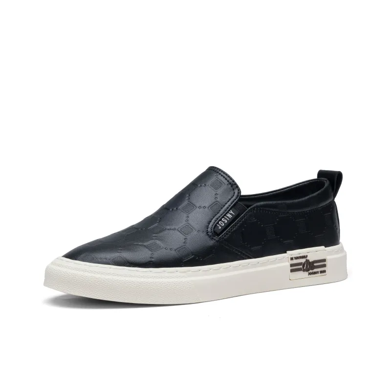 JOSINY Low-Top Canvas Shoes Men's Black-7