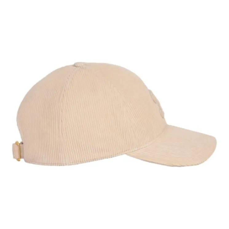 CELINE Triomphe Baseball Cap In Corduroy-3