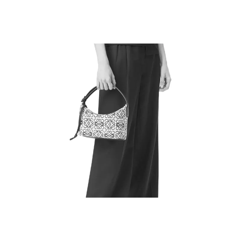 LOEWE Cubi Bag Small Anagram Jacquard Green/Avocado Green-7