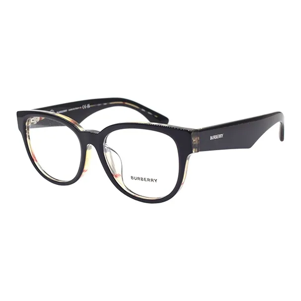 Burberry Round Eyeglass Frames Women's Black-0