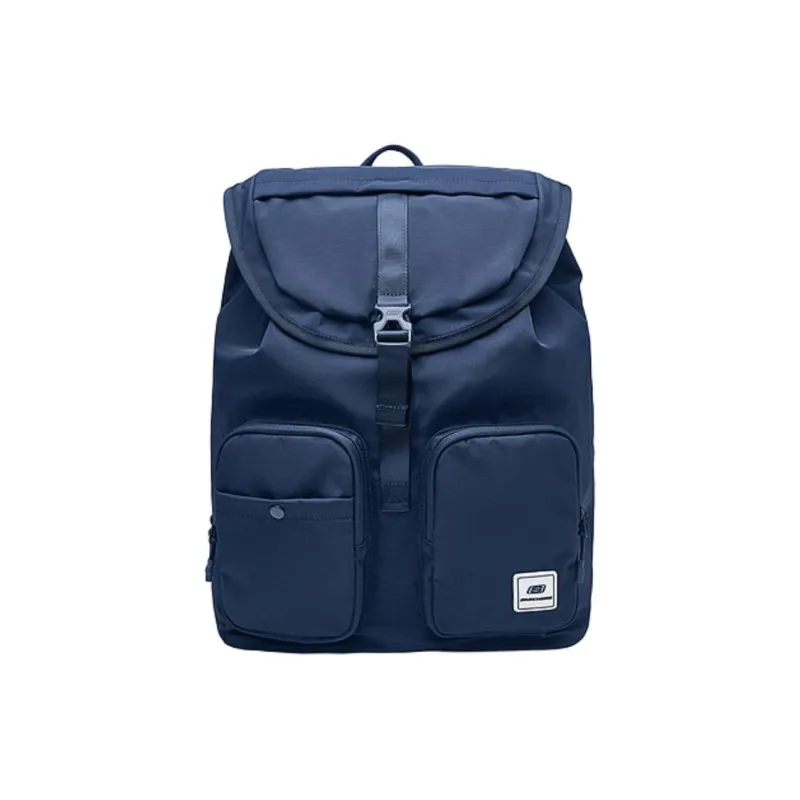 Skechers Colorful Fabric Backpack Regular Unisex Navy Blue-0